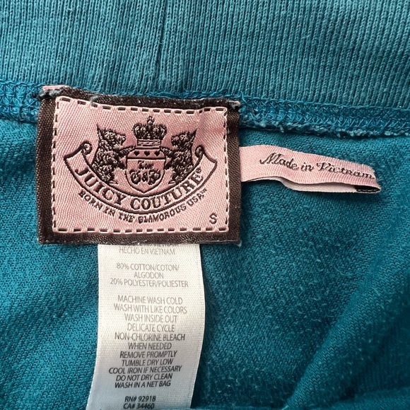 Juicy Couture Teal Velour Pants - Picture 3 of 3